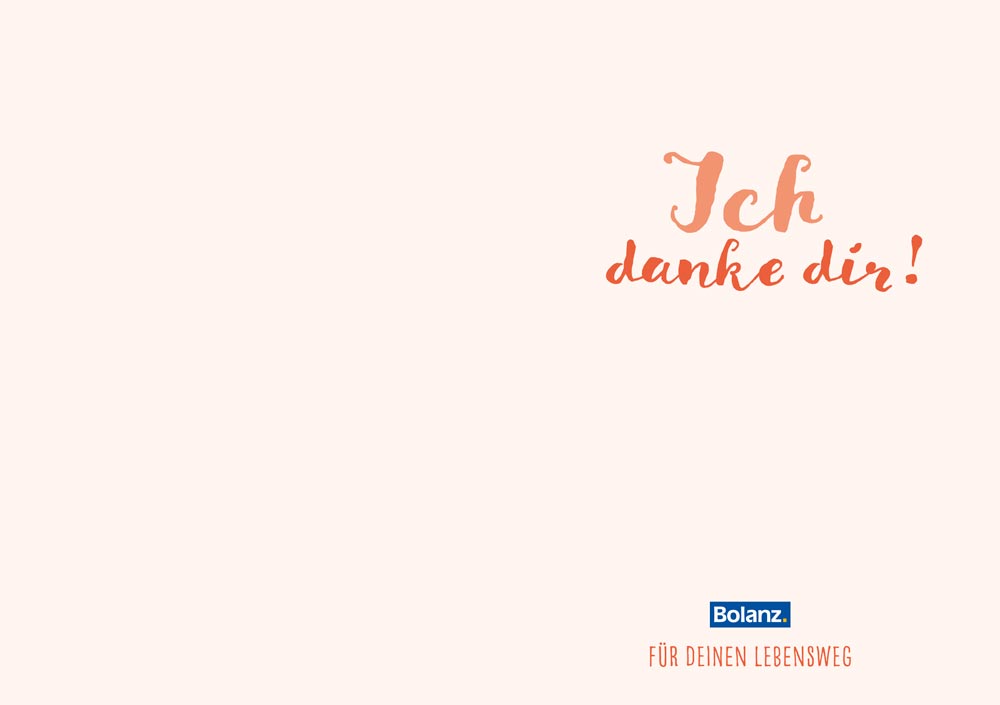 Grußheft - Ich danke dir! -  Anlass: Dank (10,5 x 14,8 cm)