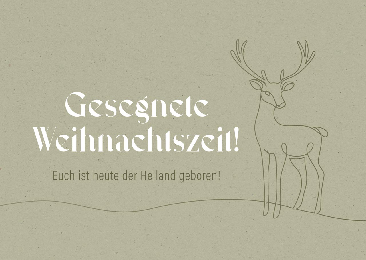 Minikarten Weihnachten Fatzer alive -  Anlass: Weihnachten (10,5 x 7,2 x 0,7 cm)