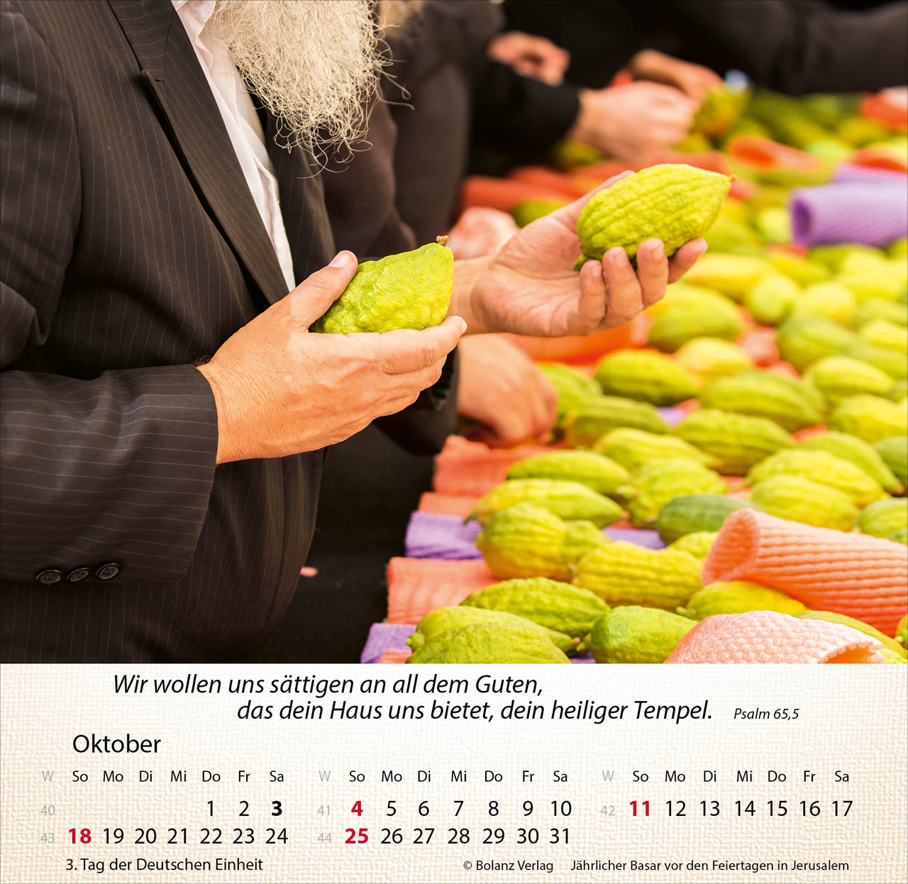 Israel Shalom 2026 - Tischkalender