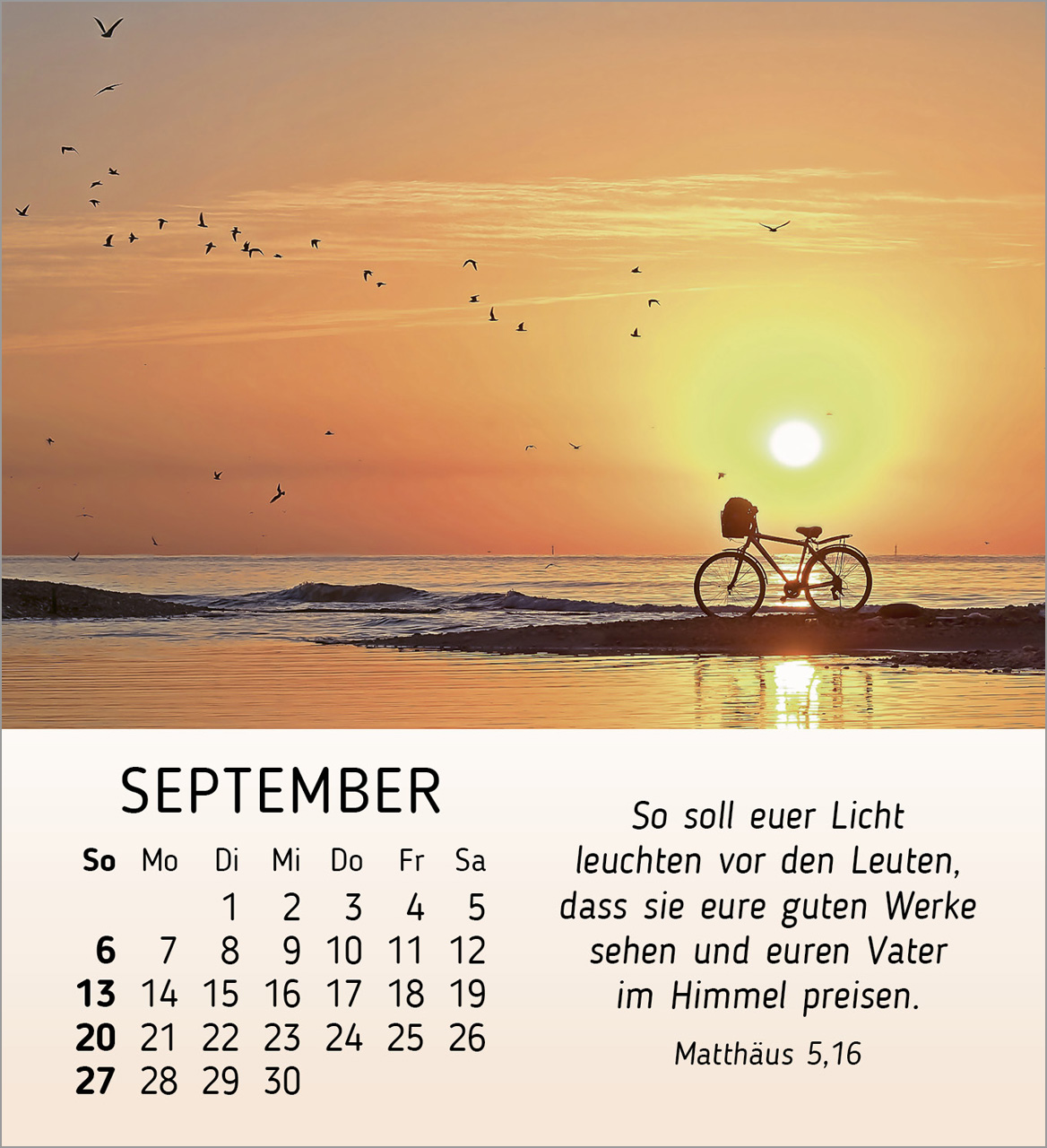 Schöheit des Lichts Tischkalender 2026