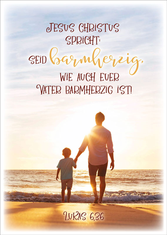 Postkarte Jahreslosung 2021 Vater & Sohn