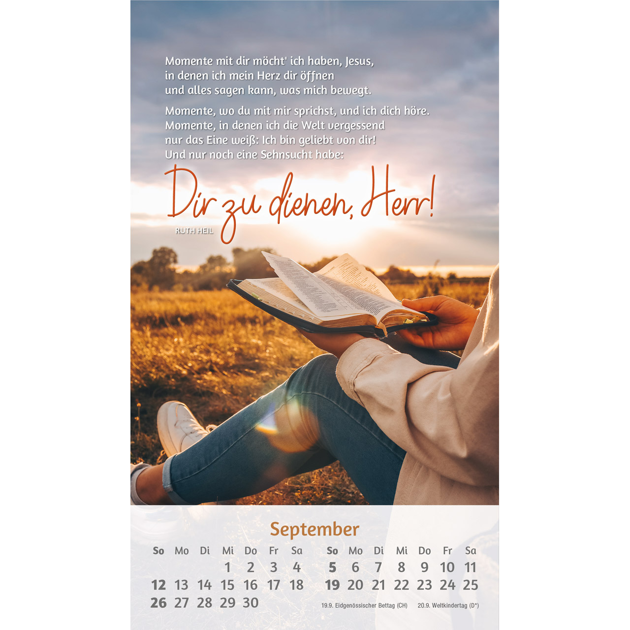 Du bist mir so wertvoll 2027 -  (12 x 21 x 0,1 cm)