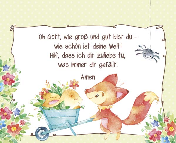 Postkartenaufstellbuch Kindergebete -  (14,8 x 12 cm)