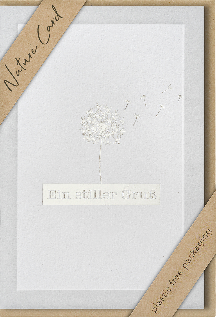 Faltkarte Ein stiller Gruß -  Anlass: Trauer (11,5 x 17 cm)