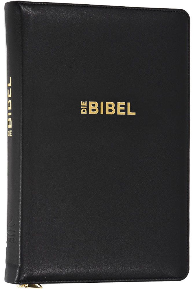 Schlachter 2000 Bibel - Taschenausgabe, Softcover, Goldschnitt, Reißverschluss, Kalbsleder -  - Leder 11. Auflage (14,4 x 21 c 3 cm)