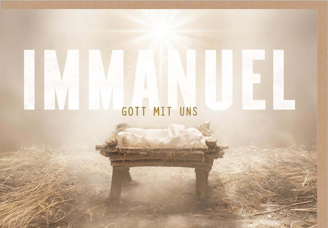 Faltkarte Immanuel – Gott mit uns