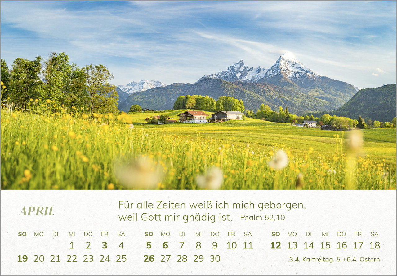 Mini Panorama Kalender 2026