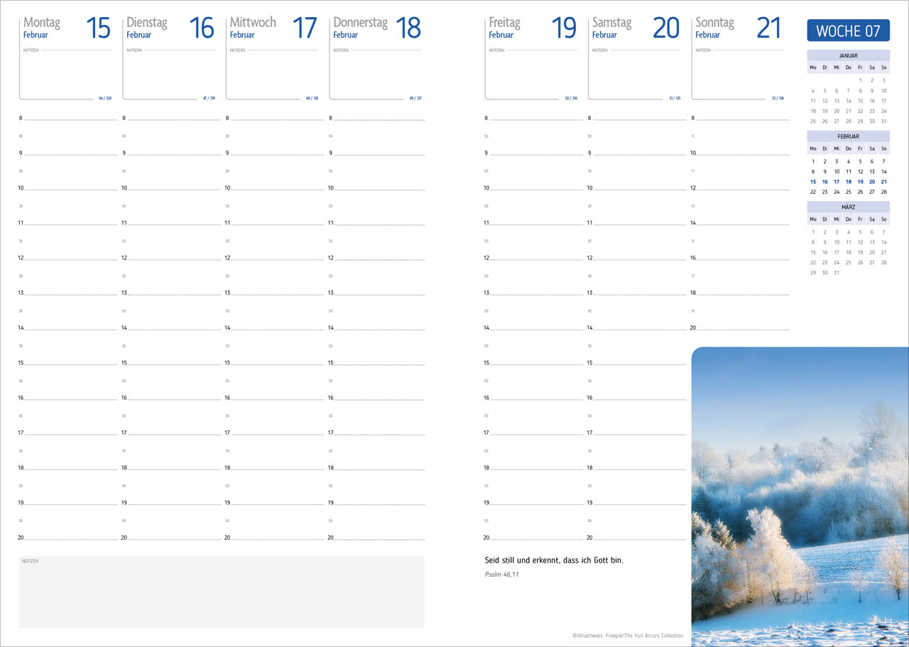 Agenda – Für jeden Tag 2027