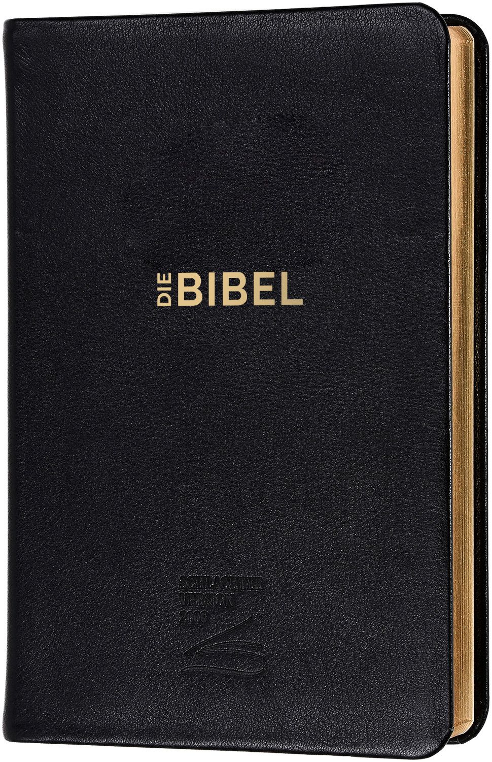 Schlachter 2000 - Taschenausgabe, Kalbsleder, Goldschnitt -  - Leder 11. Auflage (14 x 20,2 x 3 cm)