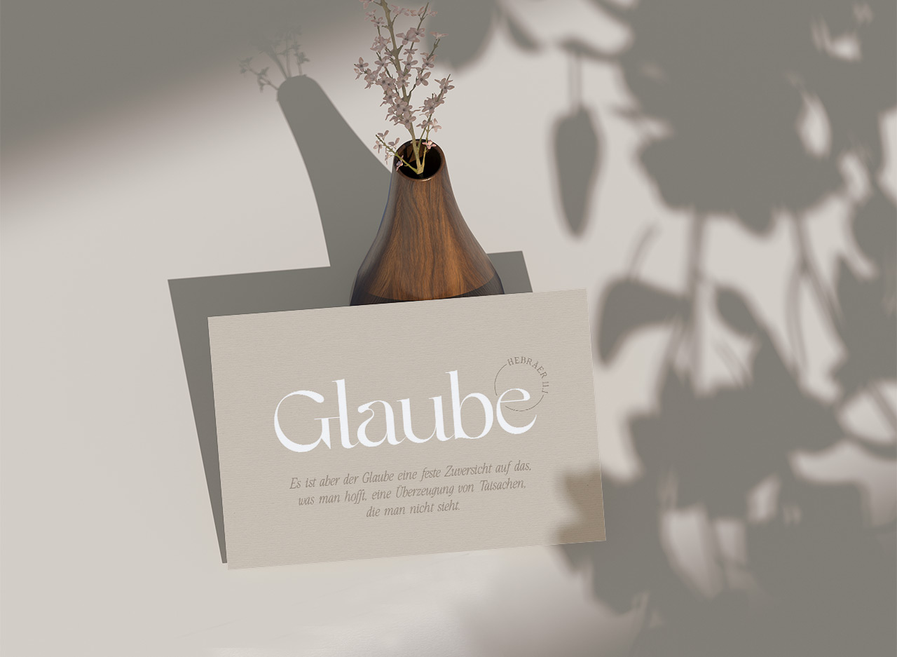 Postkarte Glaube -  (14,8 x 10,5 cm)