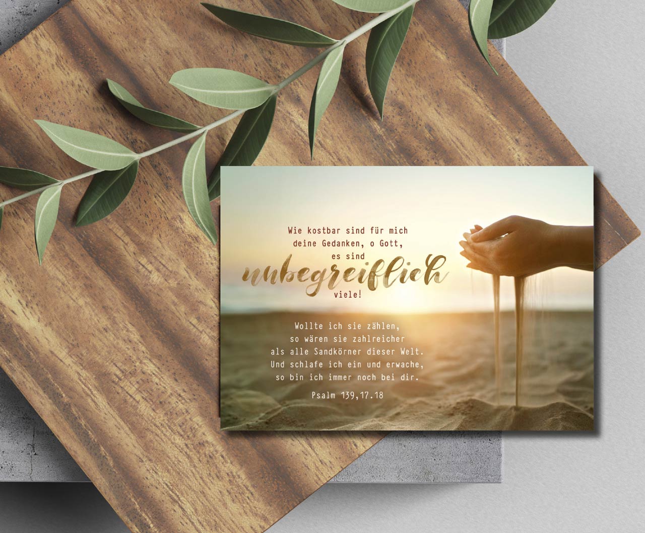 Postkarte unbegreifliche Gedanken -  (14,8 x 10,5 cm)