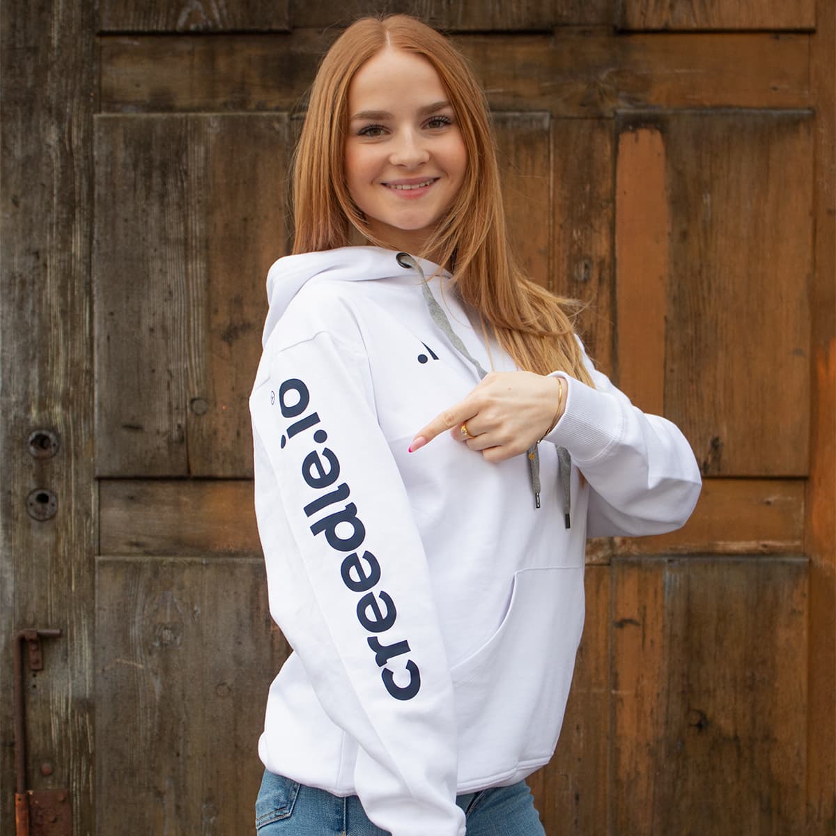 Creedle Hoodie, Weiß, L