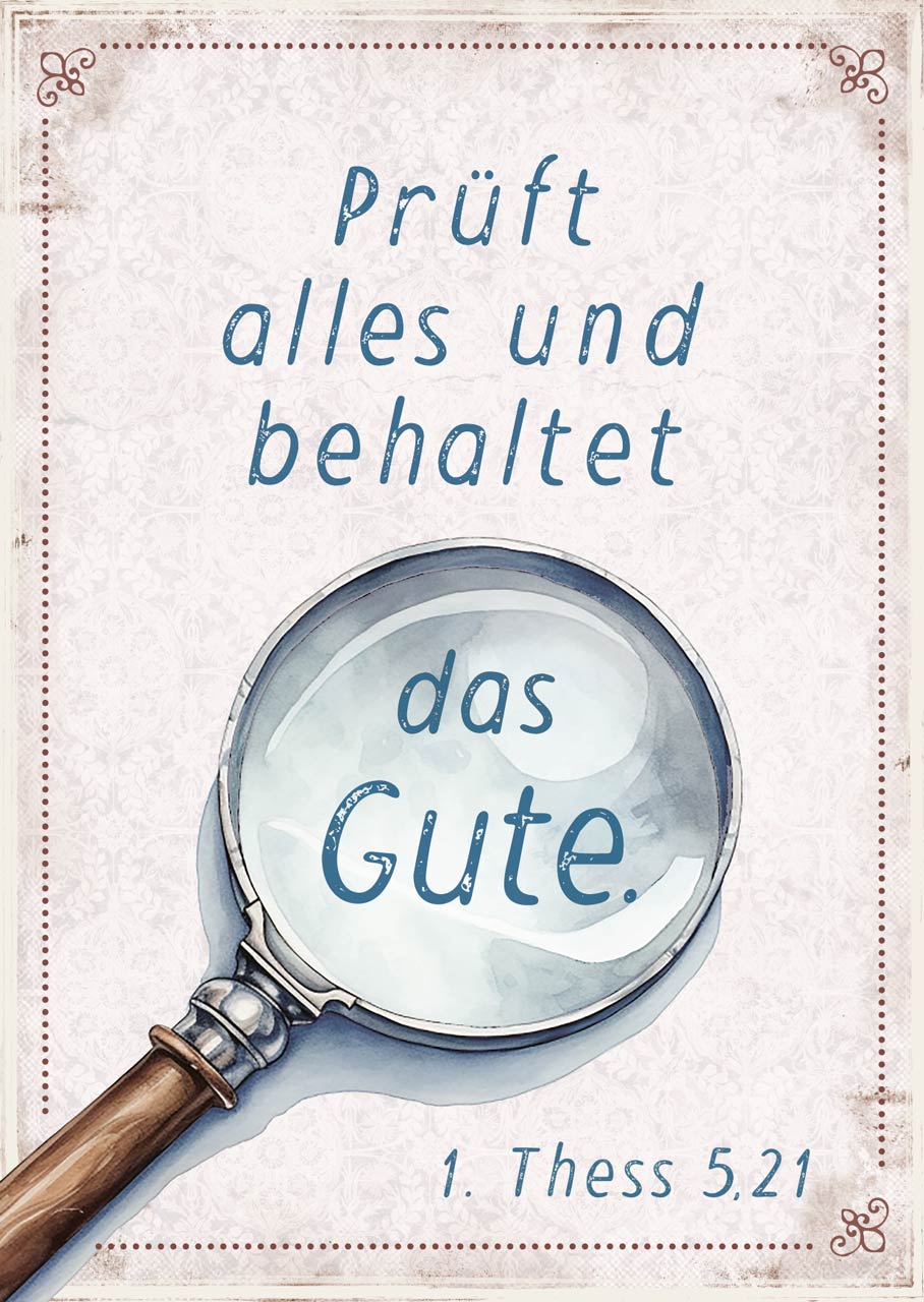 Poster Jahreslosung Lupe A2 -  Anlass: Jahreslosung (A2)