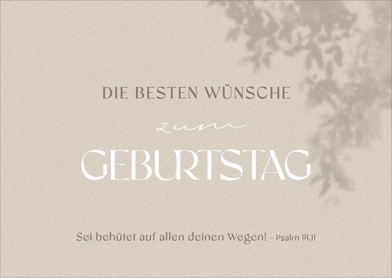 Postkarte Die besten Wünsche zum Geburtstag -  (14,8 x 10,5 cm)