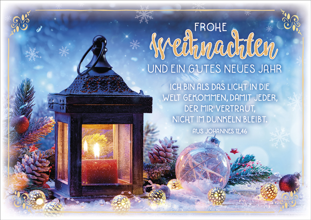 Postkartenbox Segenswünsche zum Fest -  Anlass: Weihnachten (15 x 11 cm)