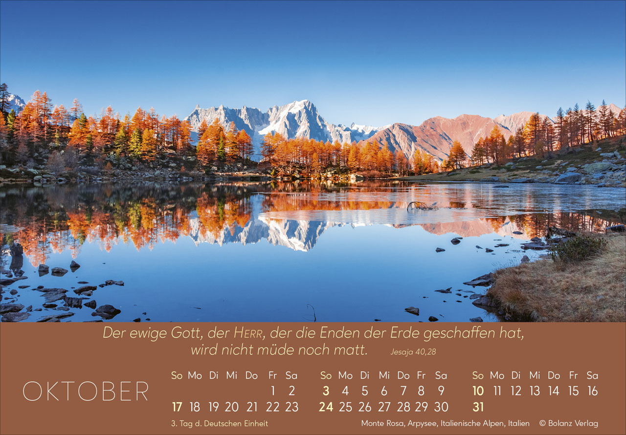 Ewigkeit in Herzen 2027 – Panoramakalender