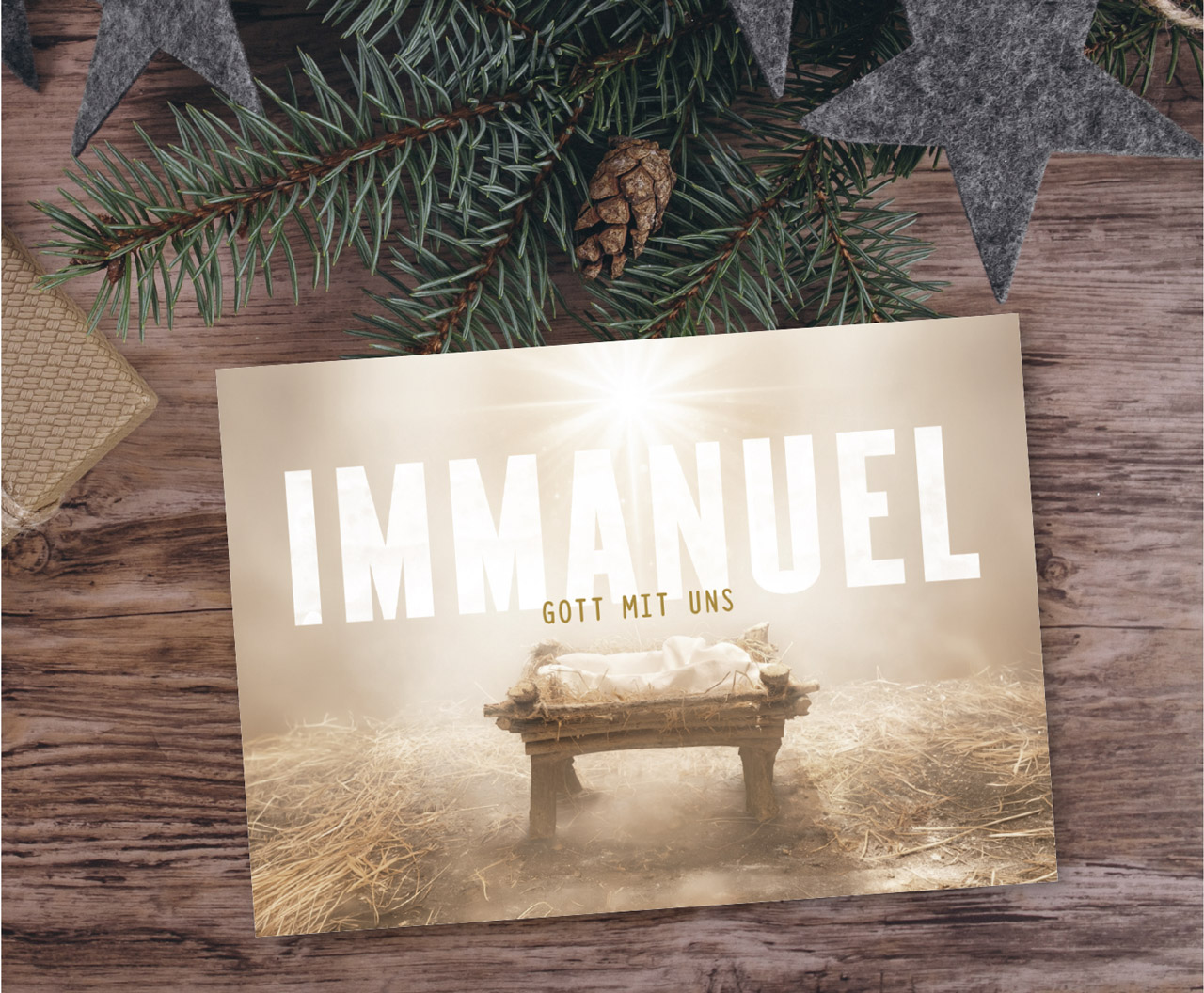 Postkarte Immanuel – Gott mit uns
