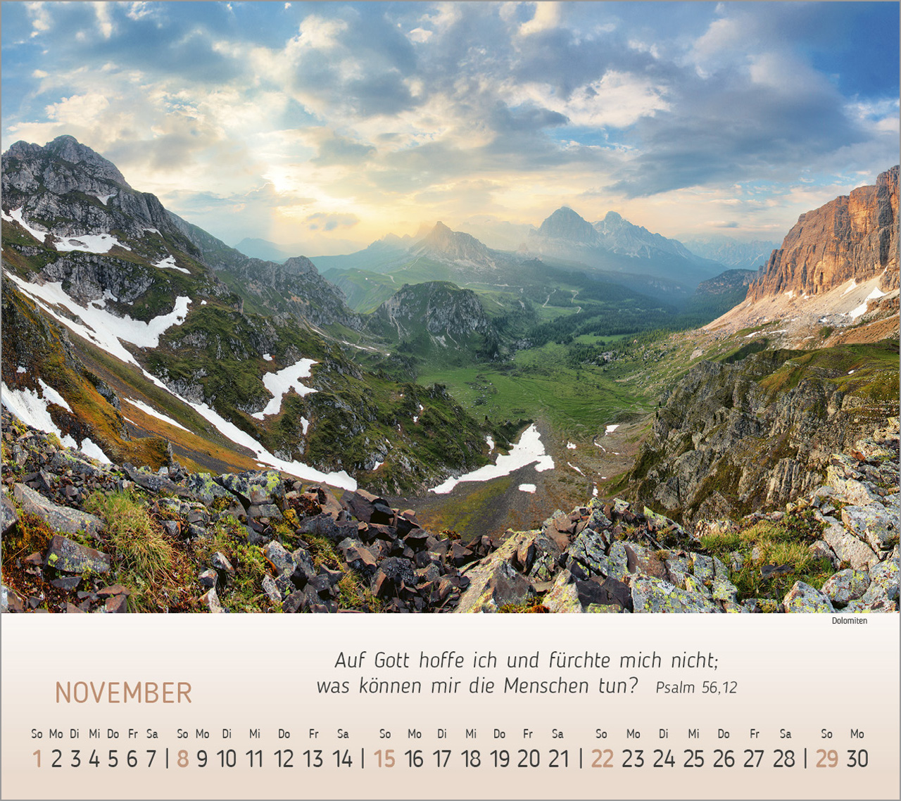 Wunderbare Bergwelt Tischkalender 2026