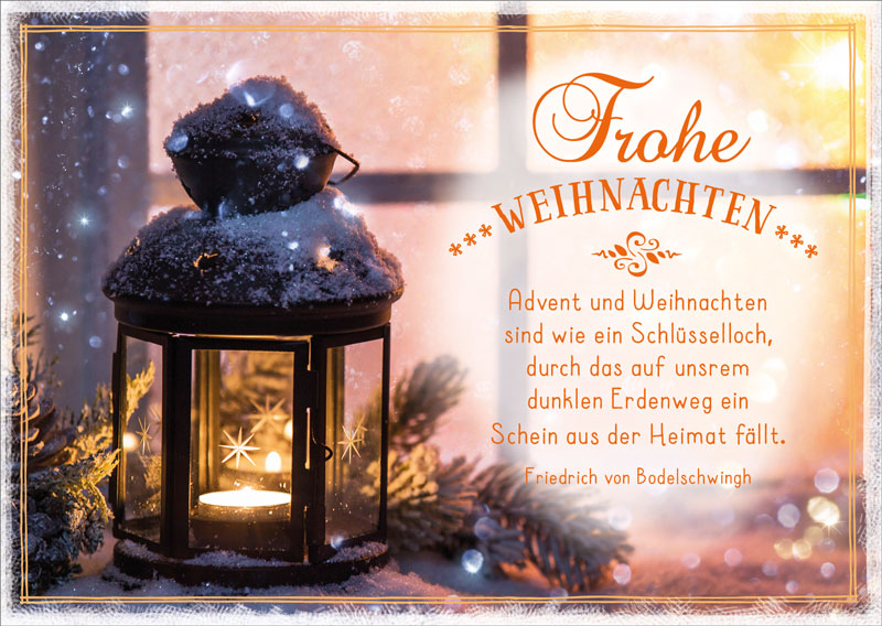 Postkarte Advent und Weihnachten -  Anlass: Weihnachten (14,8 x 10,5 cm)