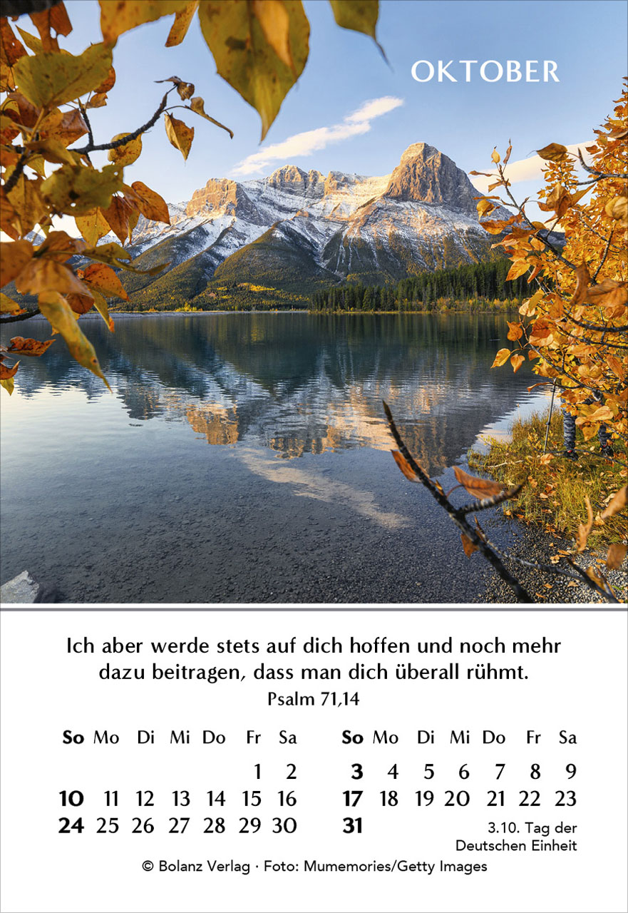 Ein Jahr der Hoffnung 2027 – Minikalender
