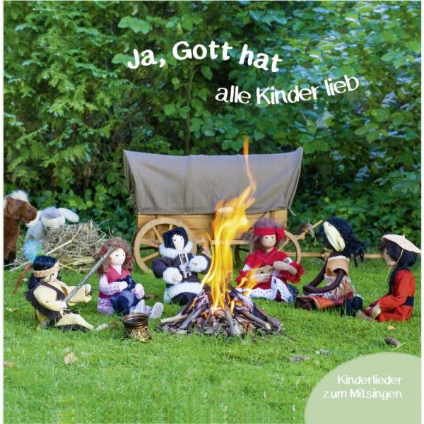 Ja, Gott hat alle Kinder lieb -  Autor: Olaf & Anna Kauke - Pappbilderbuch 1. Auflage (15,5 x 15,5 x 0,9 cm)