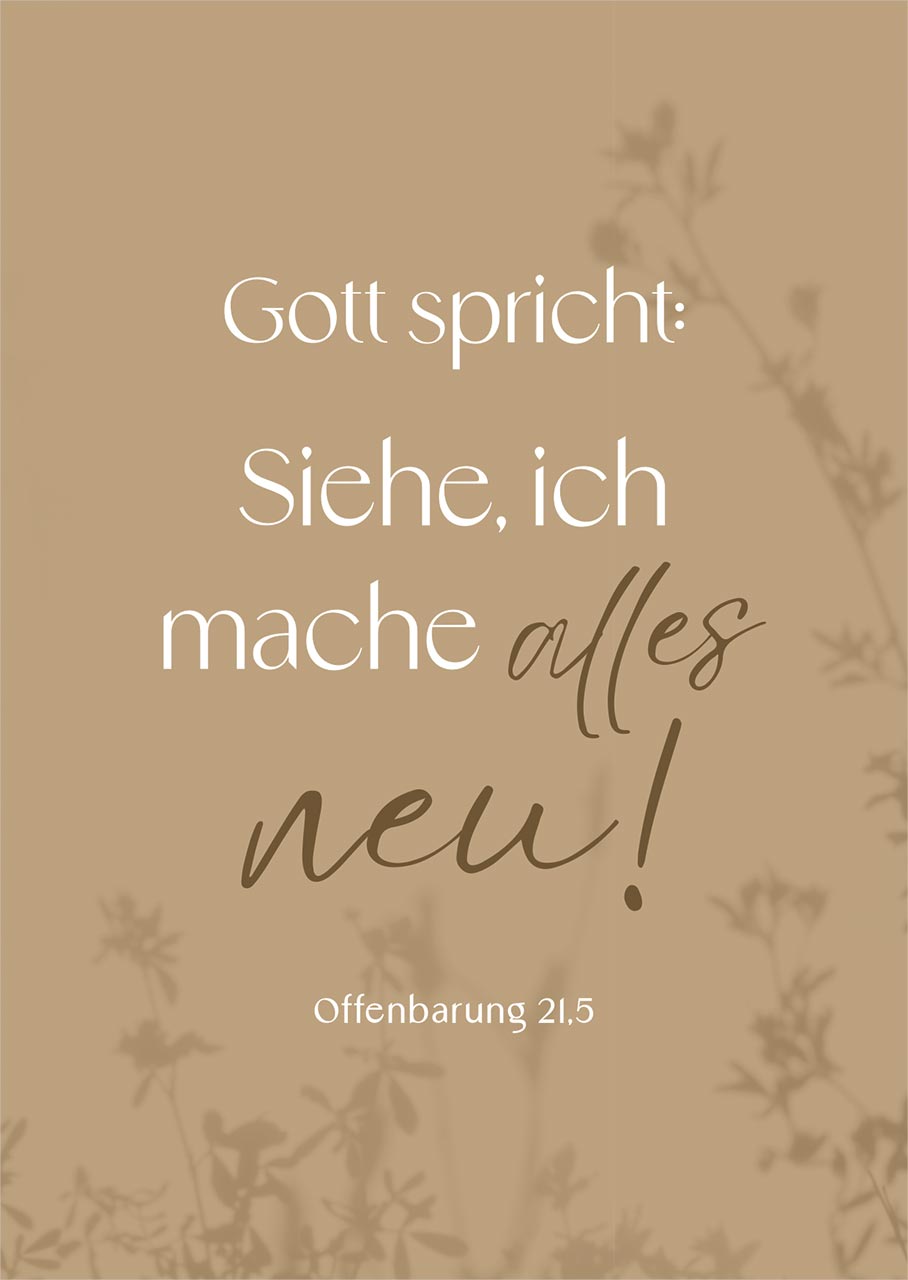 Postkarte Jahreslosung Schattenspiel -  Anlass: Jahreslosung (10,5 x 14,8 cm)