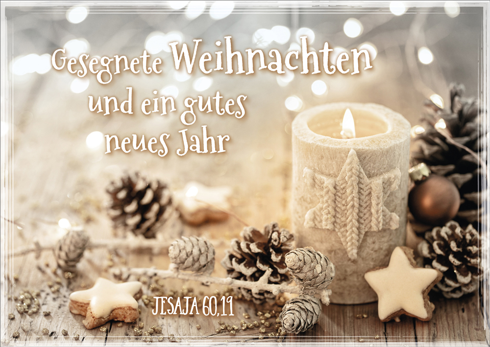 Postkartenbox Segenswünsche zum Fest -  Anlass: Weihnachten (15 x 11 cm)