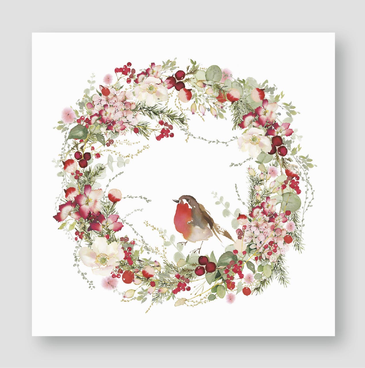 Servietten Weihnachtskranz