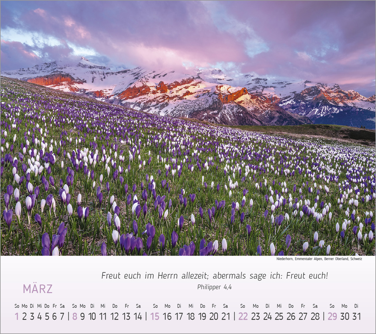 Wunderbare Bergwelt Tischkalender 2026