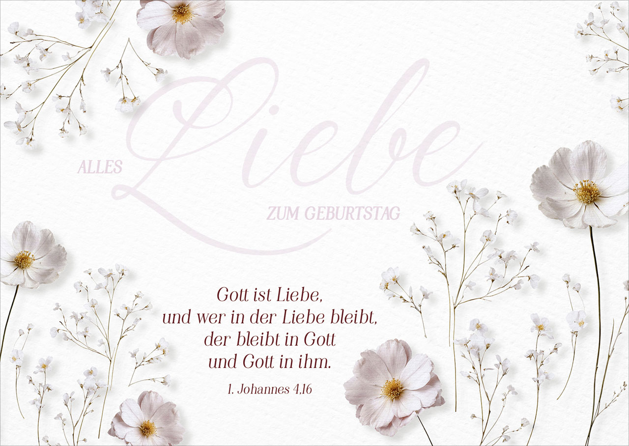 Postkarte Alles Liebe