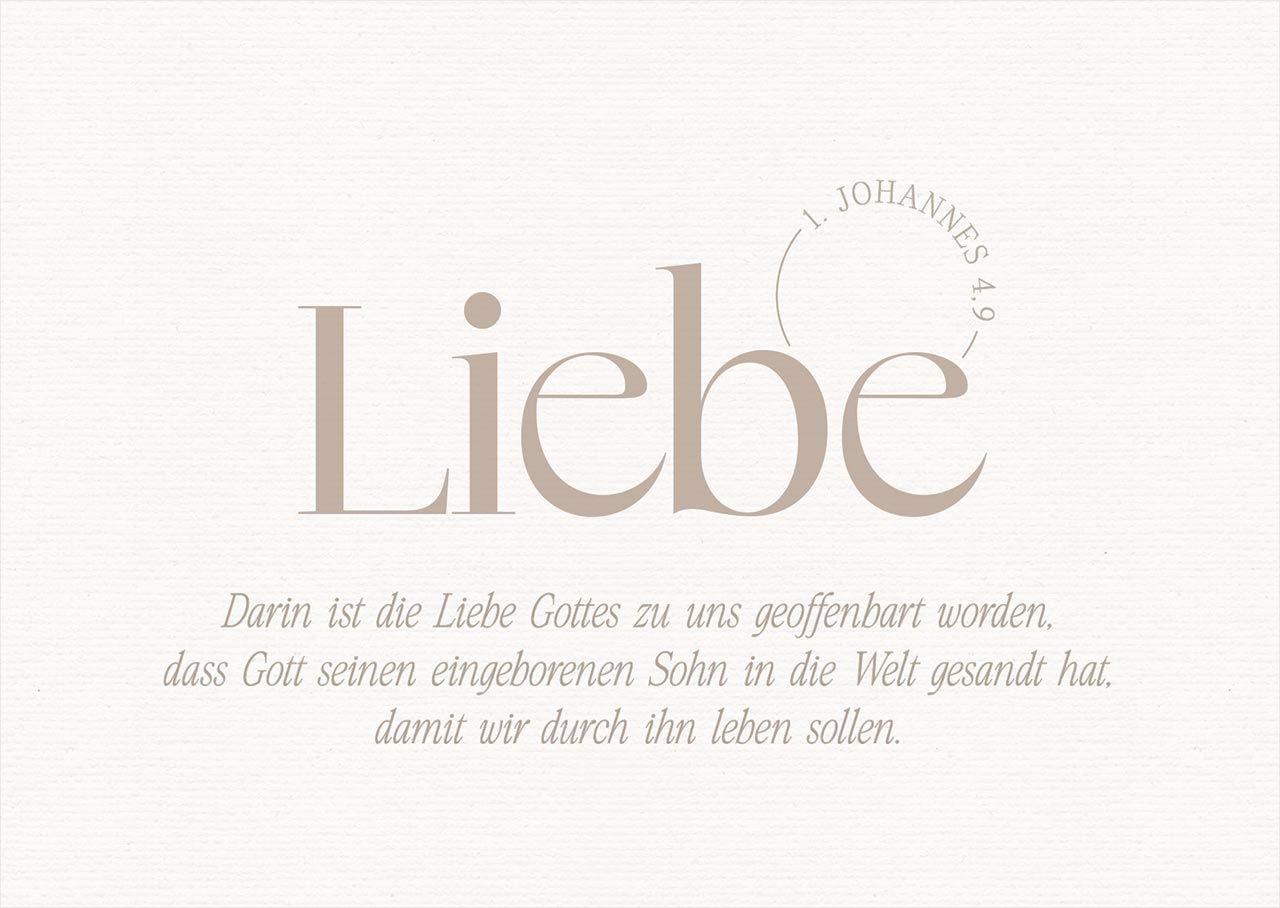 Postkarte Liebe -  (14,8 x 10,5 cm)