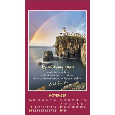 Gott ist bei dir 2026 -  Autor: Dietrich Bonhoeffer (6 x 10,5 cm)