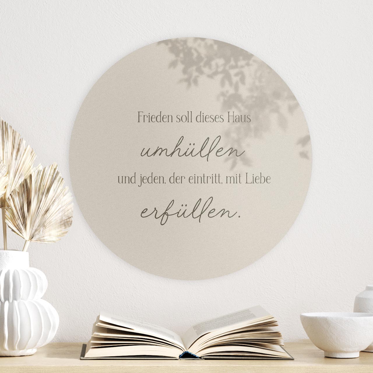Wandschmuckbild Frieden 40 cm -  (40 cm Durchmesser)