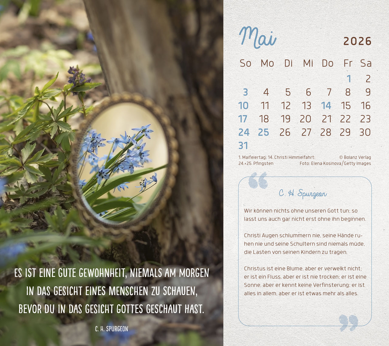 Mit Seiner Kraft 2026 - Tischkalender