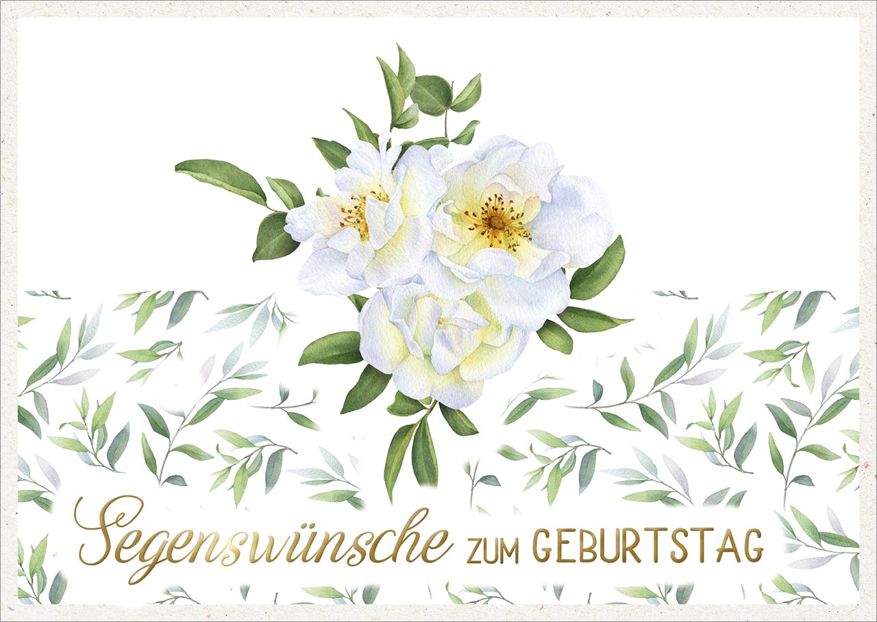 Postkarte Segenswünsche zum Geburtstag Segensreich -  Anlass: Geburtstag (14,8 x 10,5 cm)