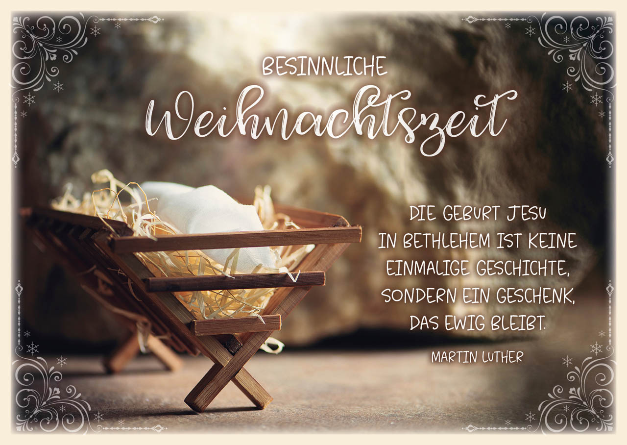 Postkartenbox Besinnliche Weihnachtzeit -  Anlass: Weihnachten (15 x 11 cm)