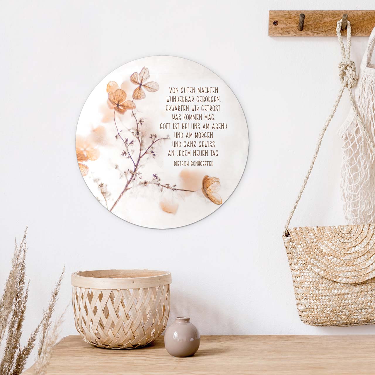 Wandschmuckbild Bonhoeffer 25 cm -  (25 cm Durchmesser)