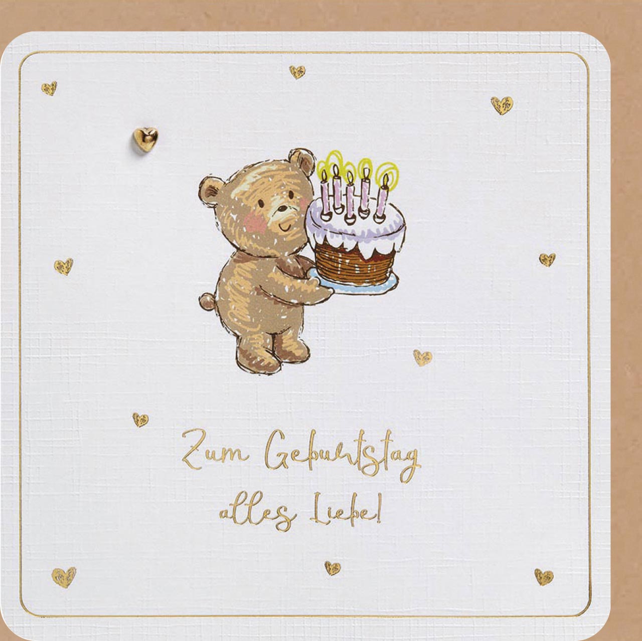 Faltkarte Zum Geburtstag alles Liebe