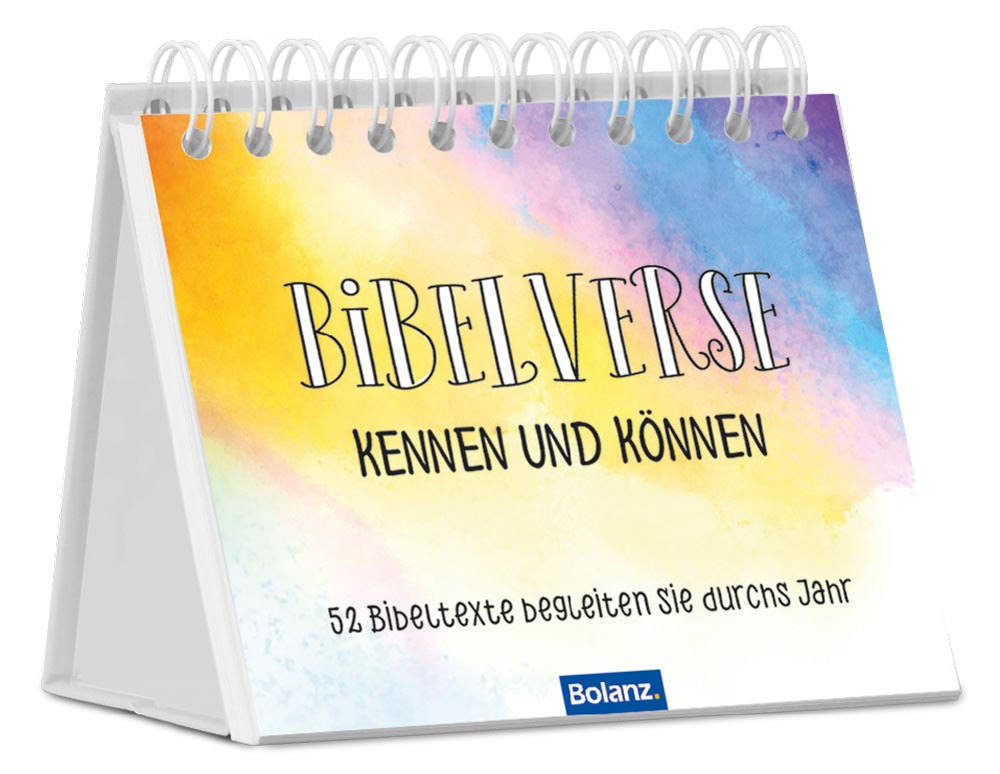 Aufstellbuch - Bibelverse kennen und können -  (12,5 x 15 x 2 cm)