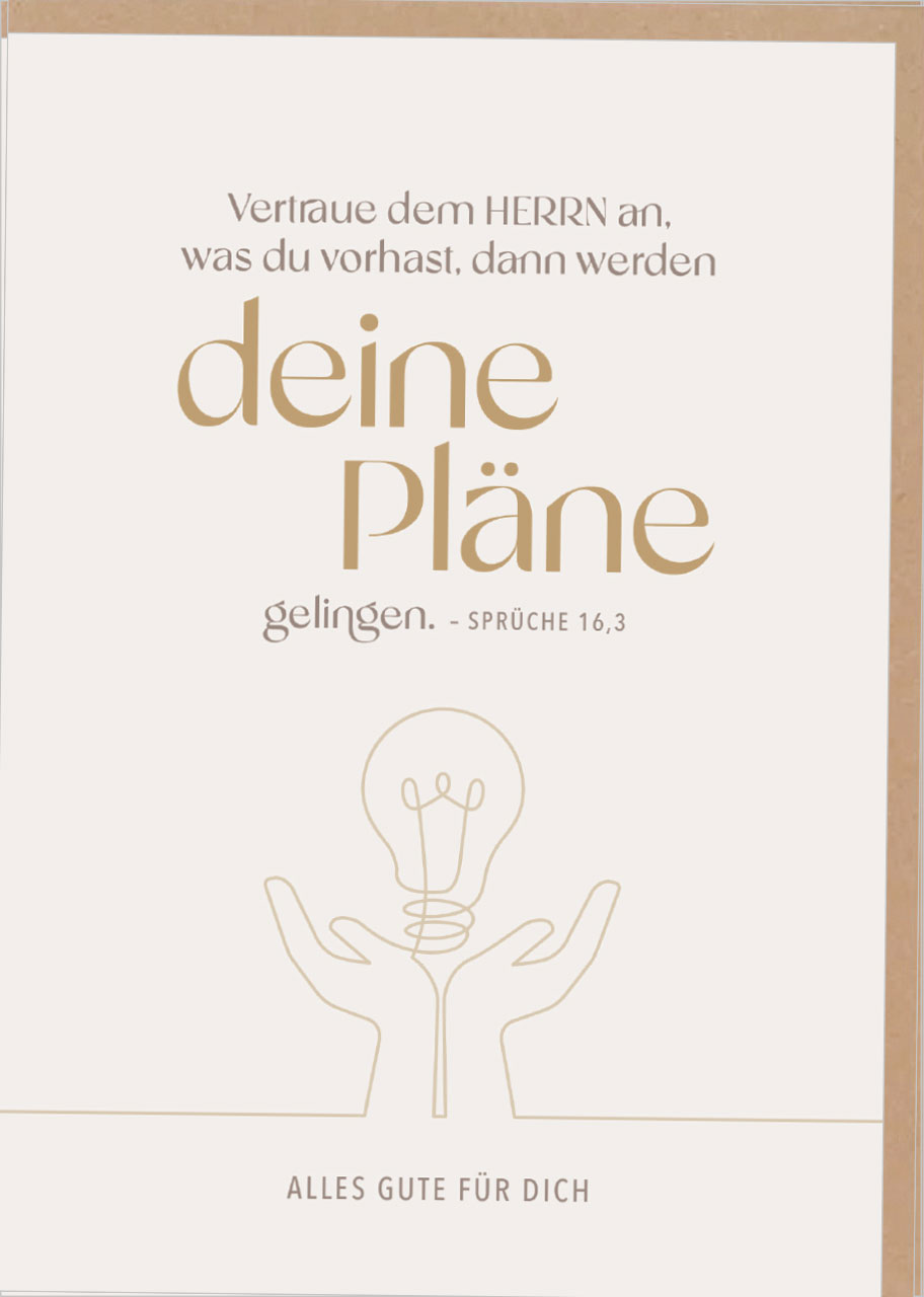 Faltkarte Einsegnung