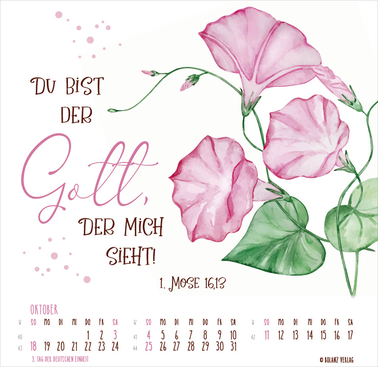 Getragen durch alle Zeiten 2026 - Tischkalender