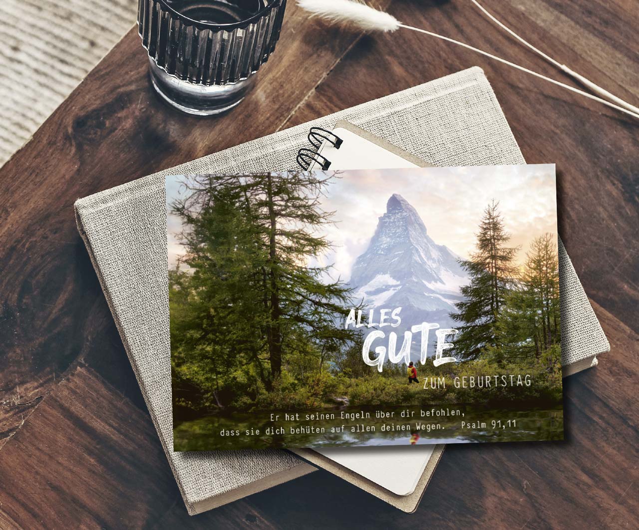 Postkarte mit Natur-Motiv zum Geburtstag -  Anlass: Geburtstag (14,8 x 10,5 cm)