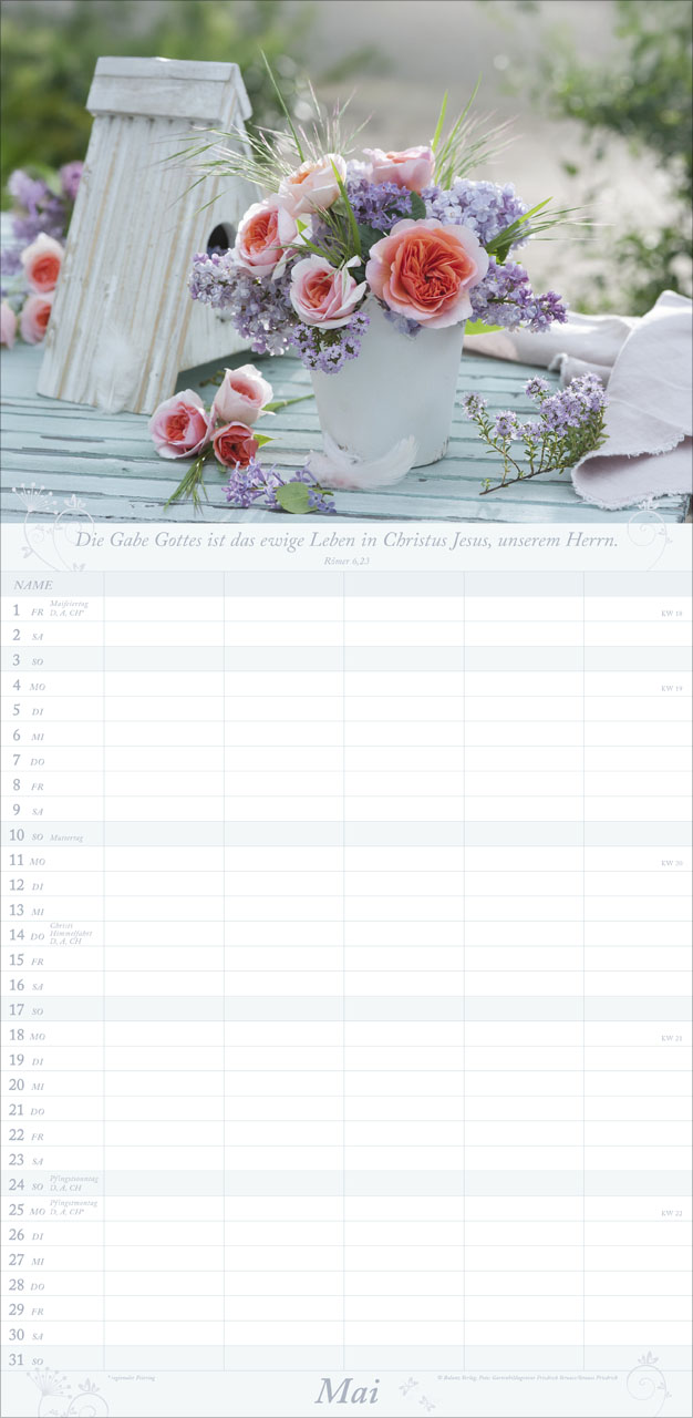 Gartenfreude - Familienplaner 2026