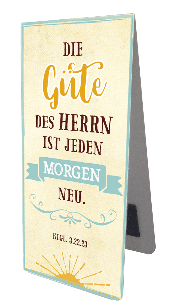 Magnetlesezeichen Die Güte des Herrn -  (4,5 x 9,5 cm)