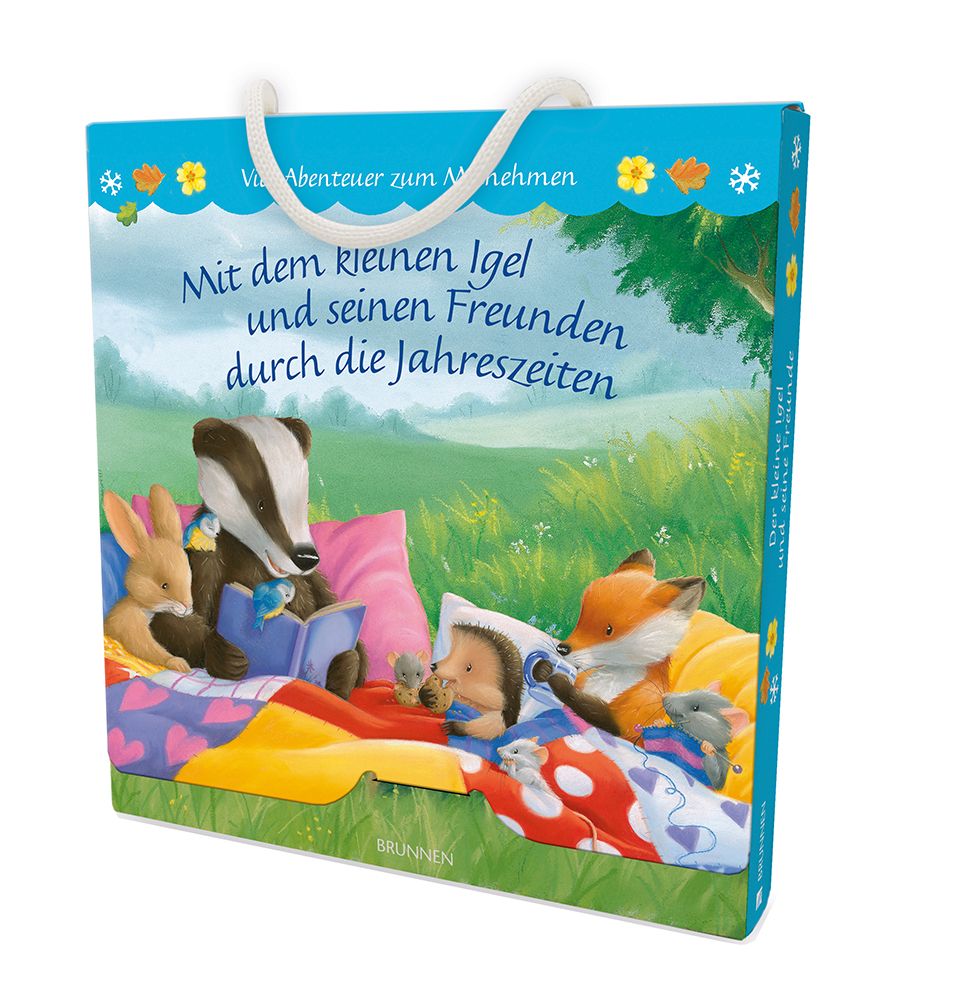 Mit dem kleinen Igel und seinen Freunden durch die Jahreszeiten (Box) - 4 Abenteuer zum Mitnehmen