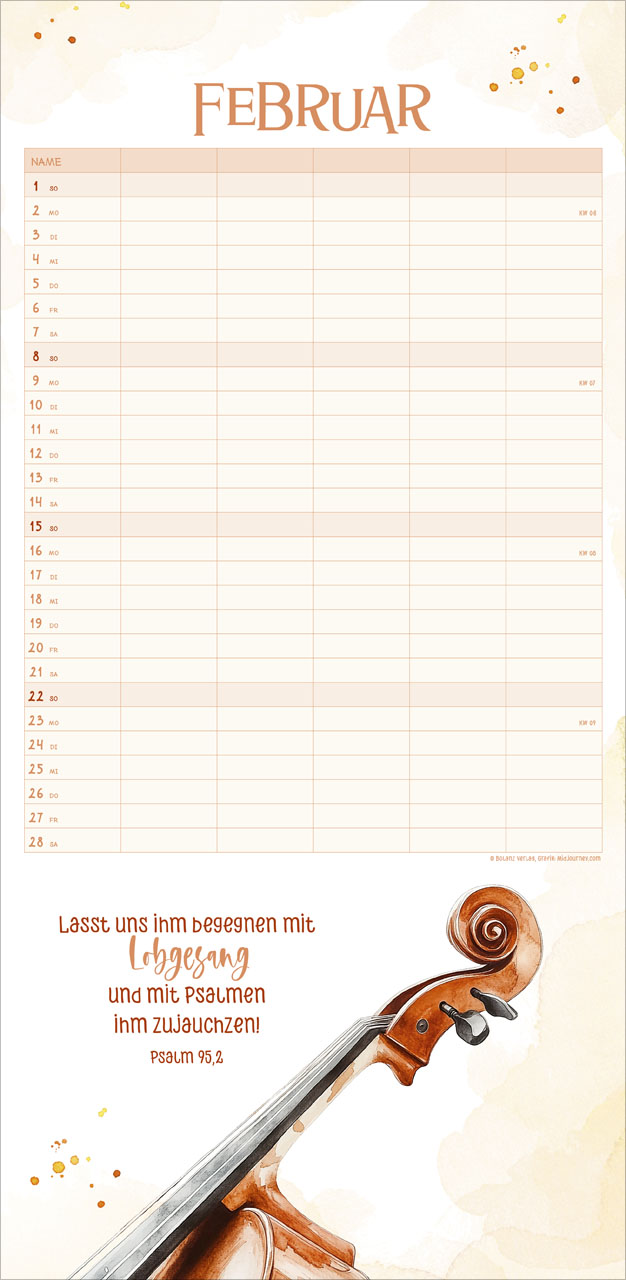 Familienplaner für uns 2026