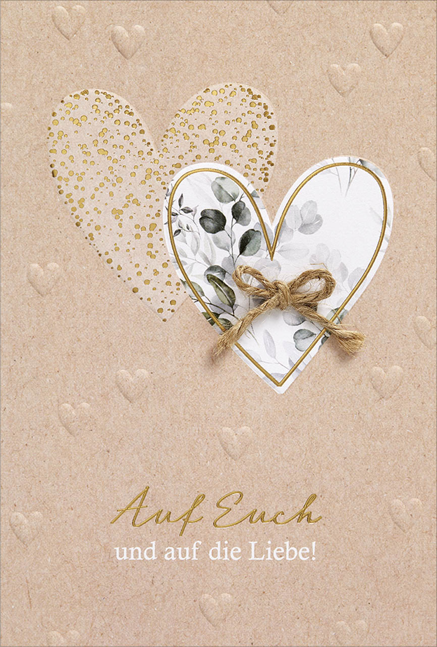 Faltkarte Hochzeit Auf Euch -  Anlass: Hochzeit