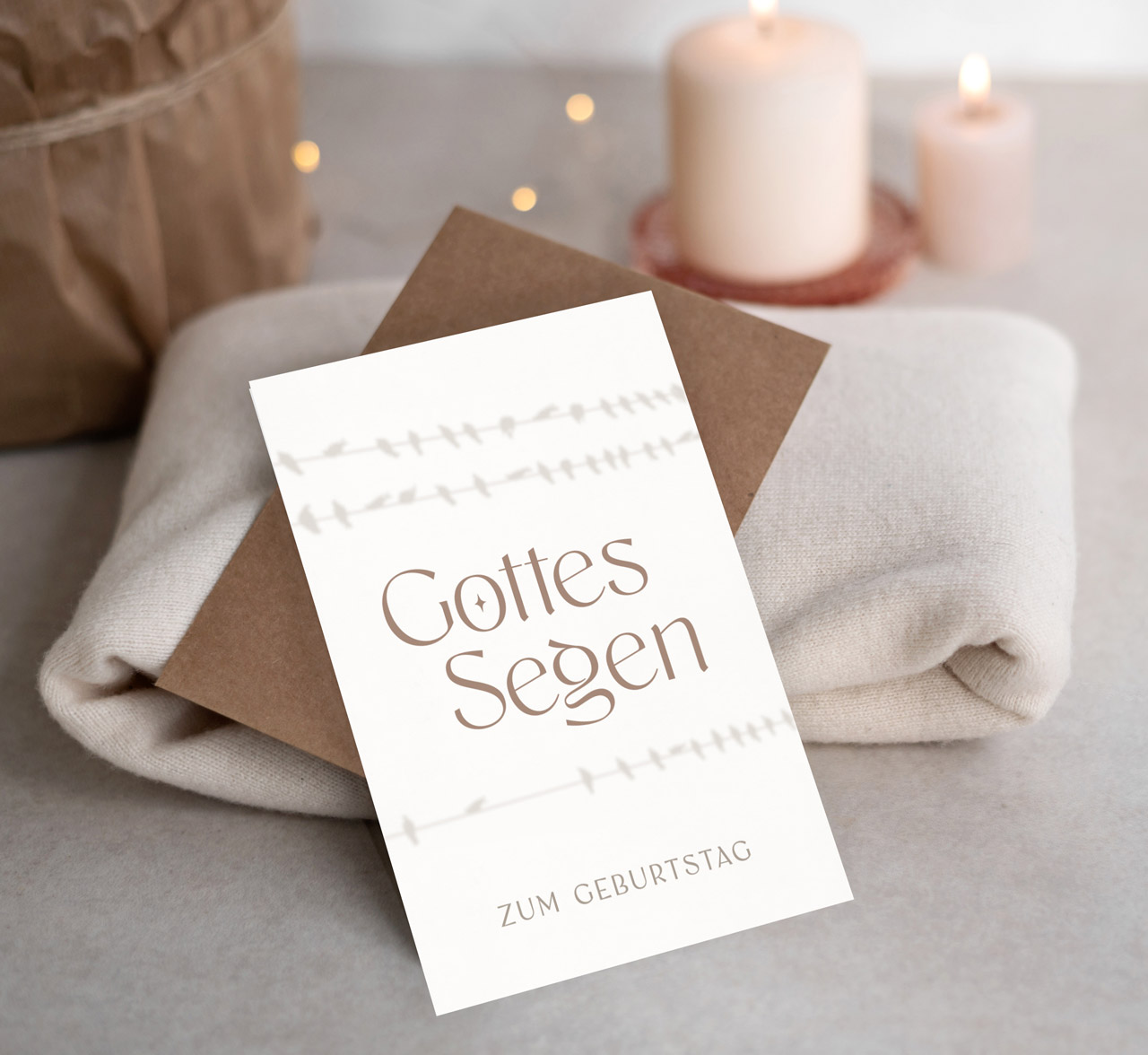 Faltkarte Gottes Segen -  Anlass: Geburtstag