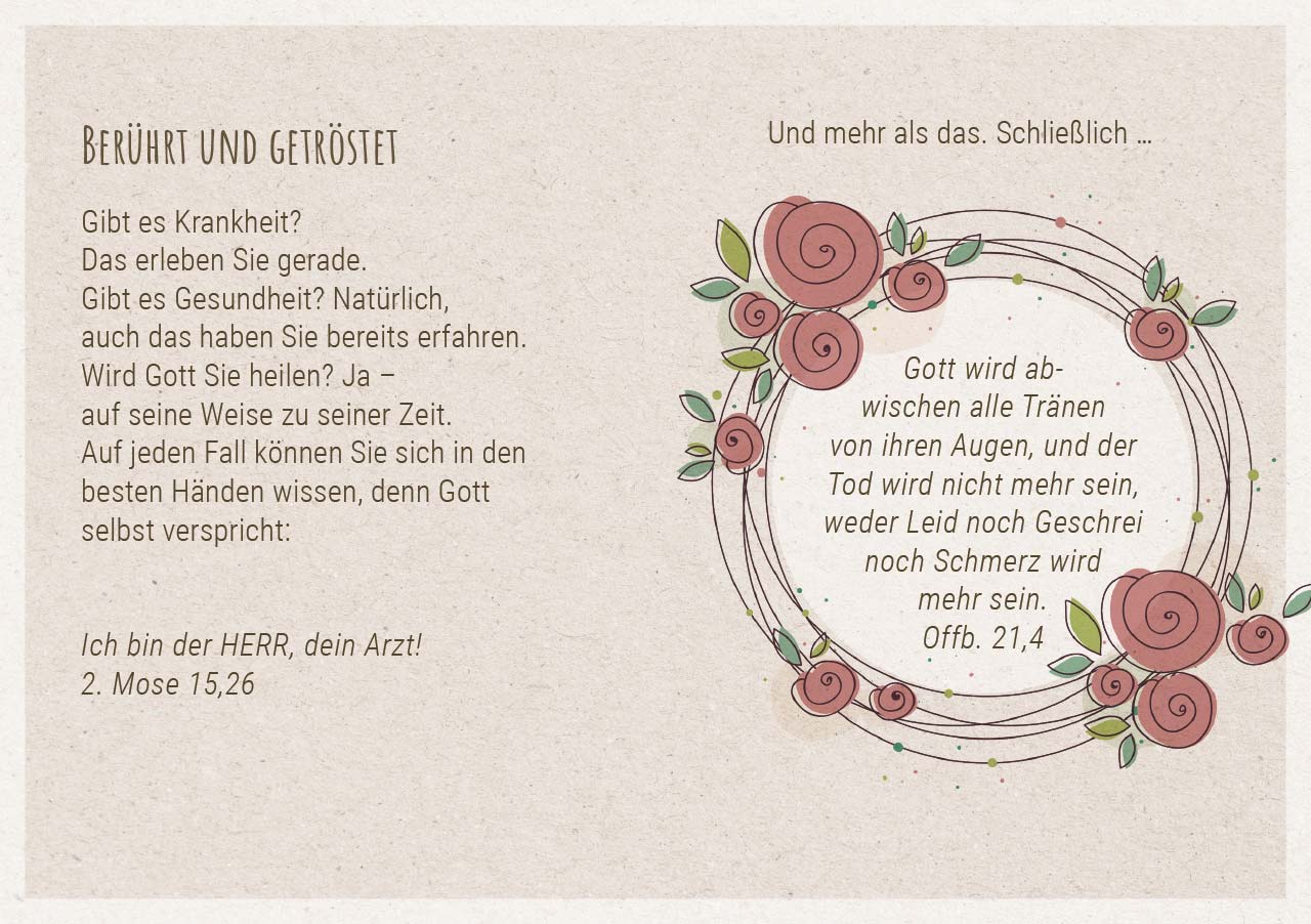 Grußheft - Gute Besserung für Dich -  Anlass: Krankheit Autor: Hauke Burgarth (10,5 x 14,8 cm)