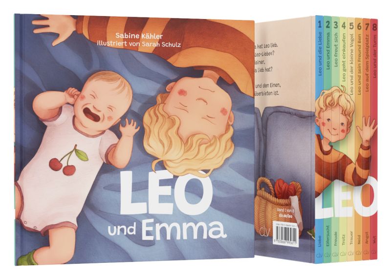 Leo und Emma (Eifersucht) -  Autor: Sabine Kähler - Hardcover 1. Auflage (22,5 x 22,1 x 1,5 cm)